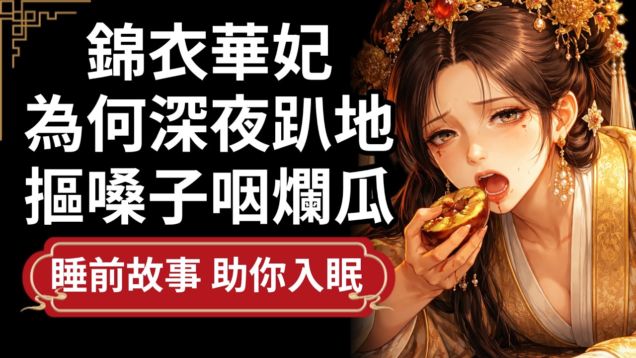 【睡眠故事】30歲寵冠後宮、竟半夜摳嗓咽爛瓜！大清最傲的女人，為何被一盤酸黃瓜逼瘋？真相背後全是血淚... #睡前故事 #歷史故事 #甄嬛傳 #華妃 #人性解析 #小二講歷史 #助眠 #名場面