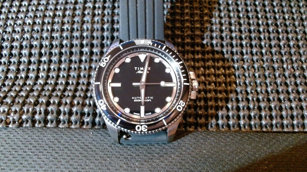Timex Atelier M1A Marine part 3, walk around, specs, video cut off  please Speed up Video 1.5