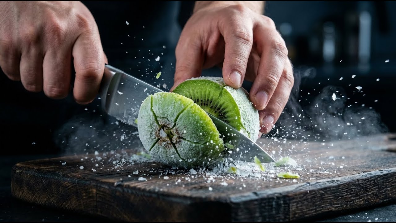 EXTREMELY Satisfying Frozen Fruits Cutting ASMR | Crisp Ice Sounds