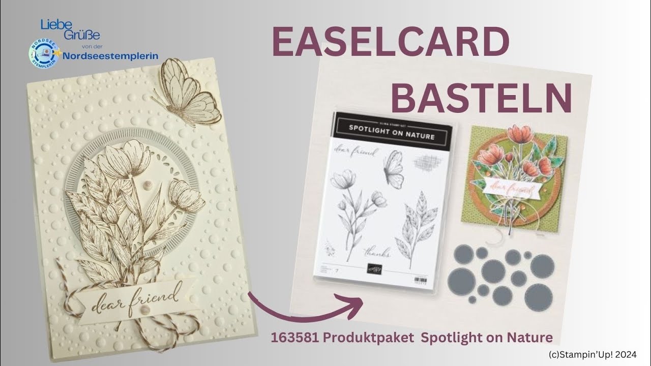 Easelcard mit dem Produktpaket Spotlight on Nature - Stampin'Up! 2024 -