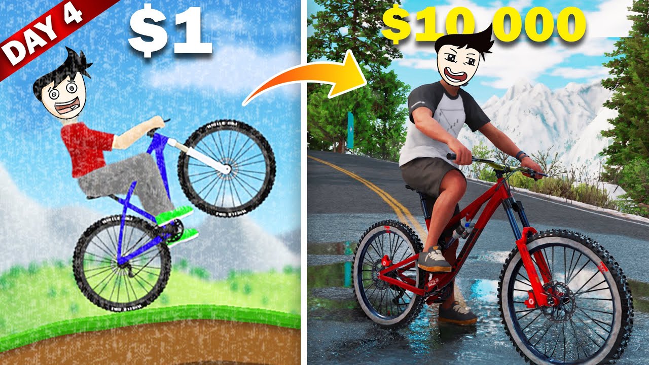 $1 vs $10,000 Cycle Games!