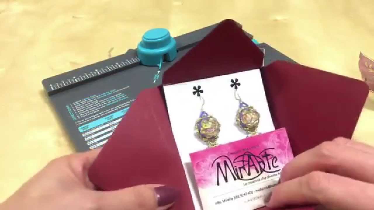 DIY Tutorial Scatola Bijoux per Orecchini/Collana con Envelope Punch Board