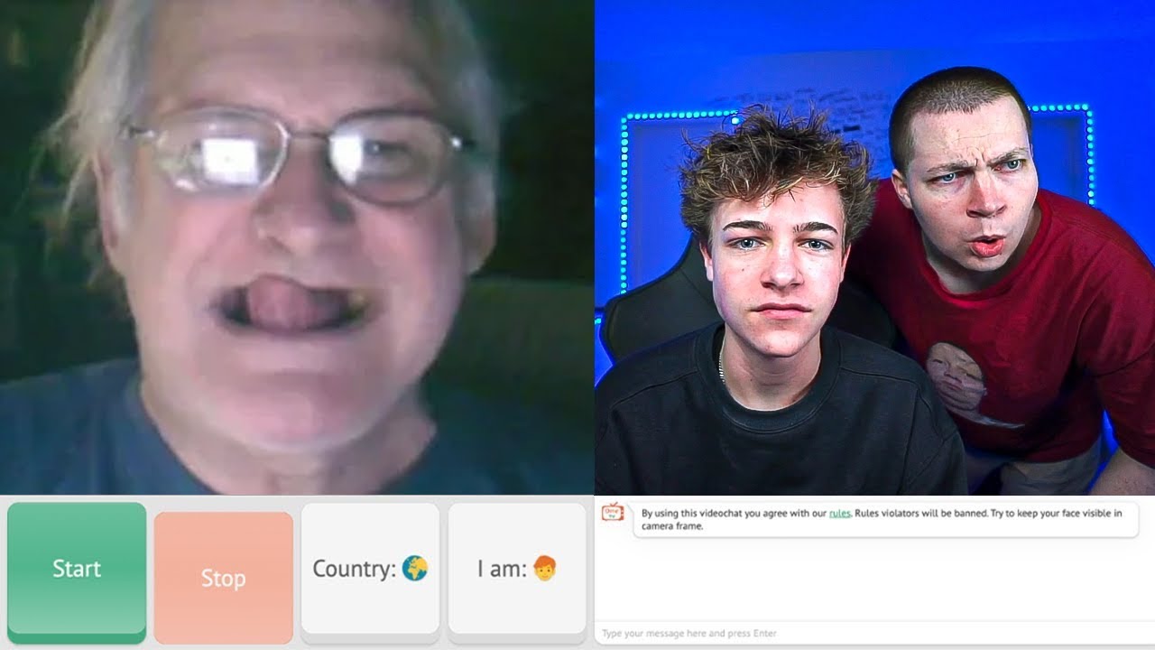 OMEGLE WITH LITTLE BRO.. 💀
