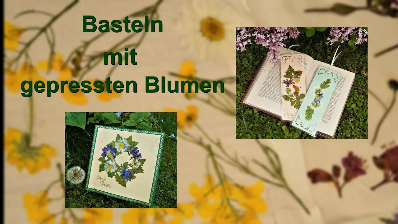 Basteln mit gepressten Blumen / RuthvonG