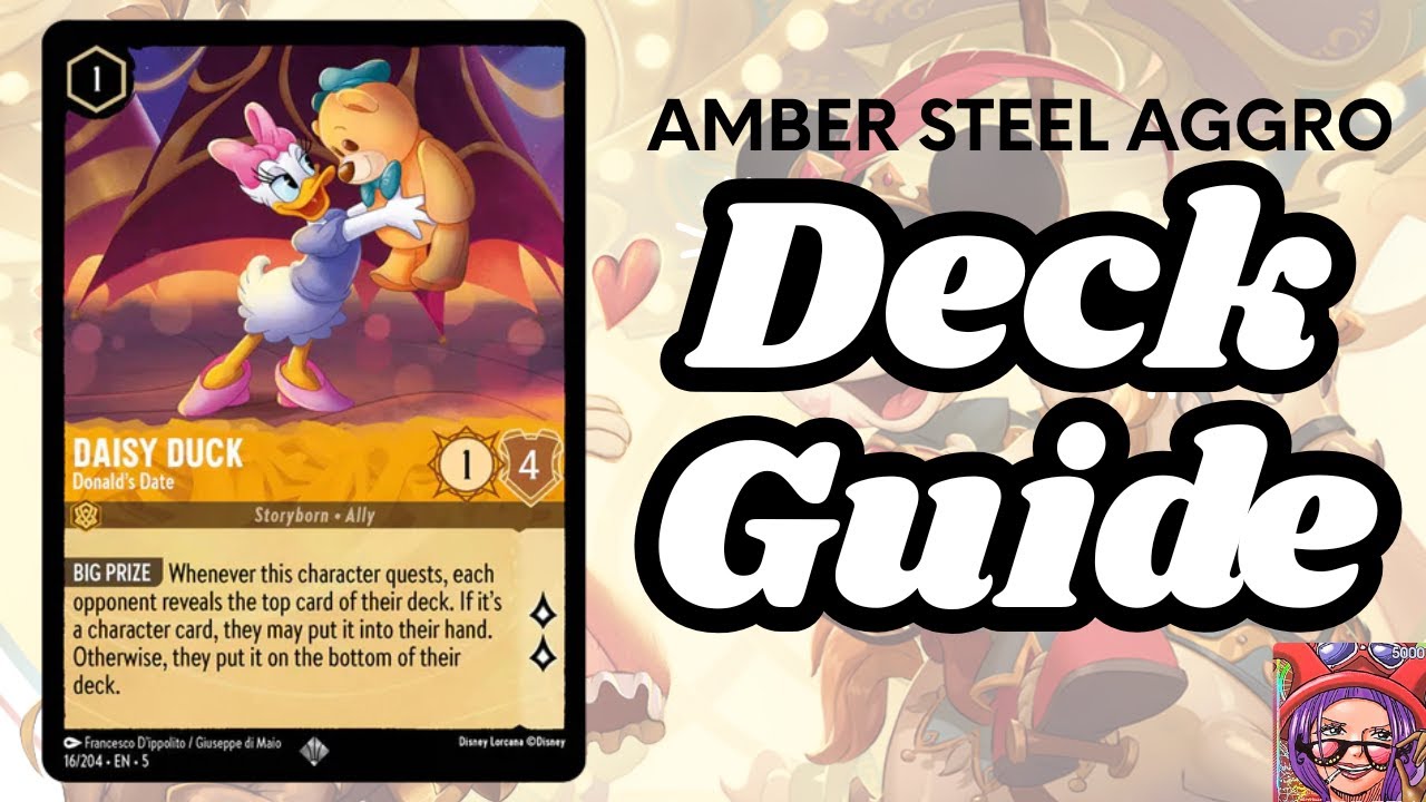 Lorcana set 9 Amber Steel Deck Guide!