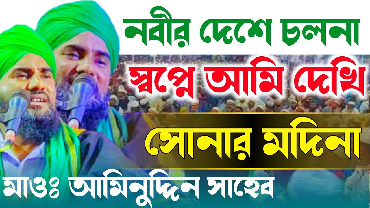 নবীর দেশে চলনা স্বপ্নে আমি দেখি সোনার মদিনা┇মাওঃ আমিনুদ্দিন সাহেব - ওয়াজ মাহফিল