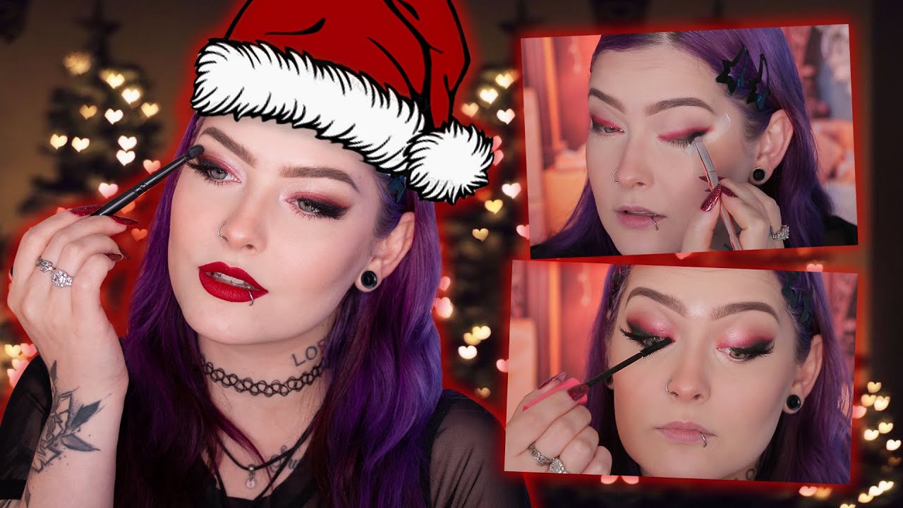 Treinando minha maquiagem pro Natal - Maquia e Fala 💋