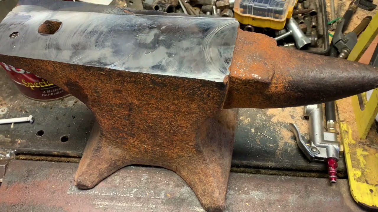 Resurfacing anvil