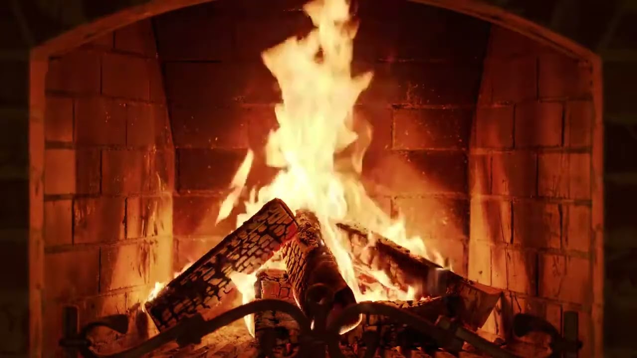 Crackling Fireplace for Deep Sleep | Cozy Flames (10 Hours, 4K)