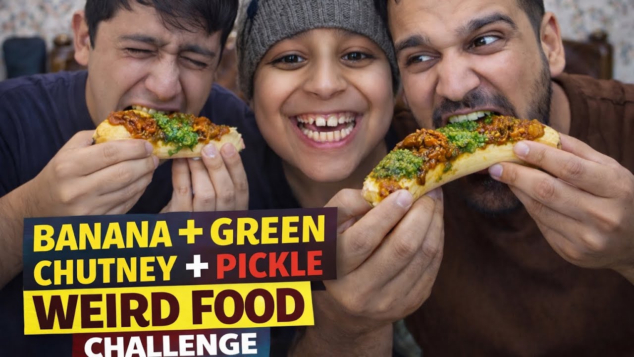 World’s Weirdest Food  challange 🤢 |  banana +Chutney + Pickle