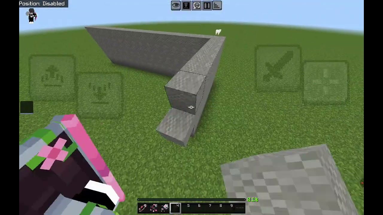 Mcpe with glacier client! ❤️😊🌈