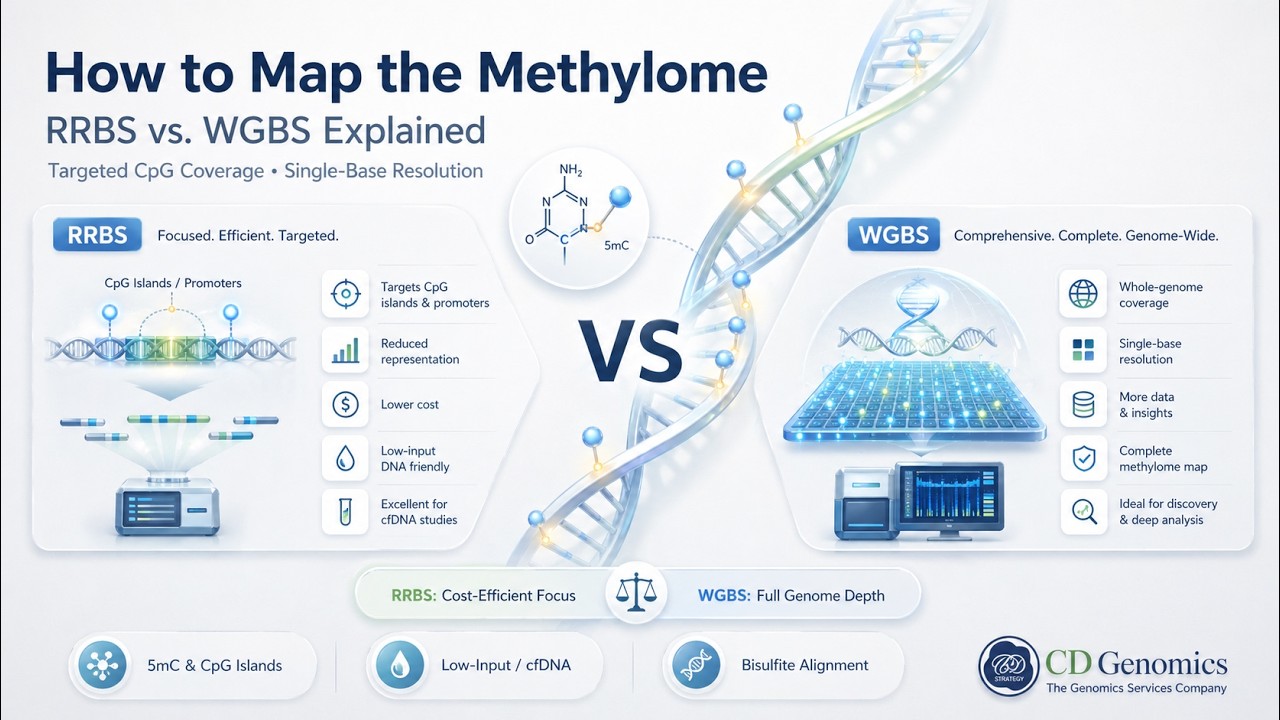How to Map the Methylome: RRBS vs. WGBS Explained 🧬