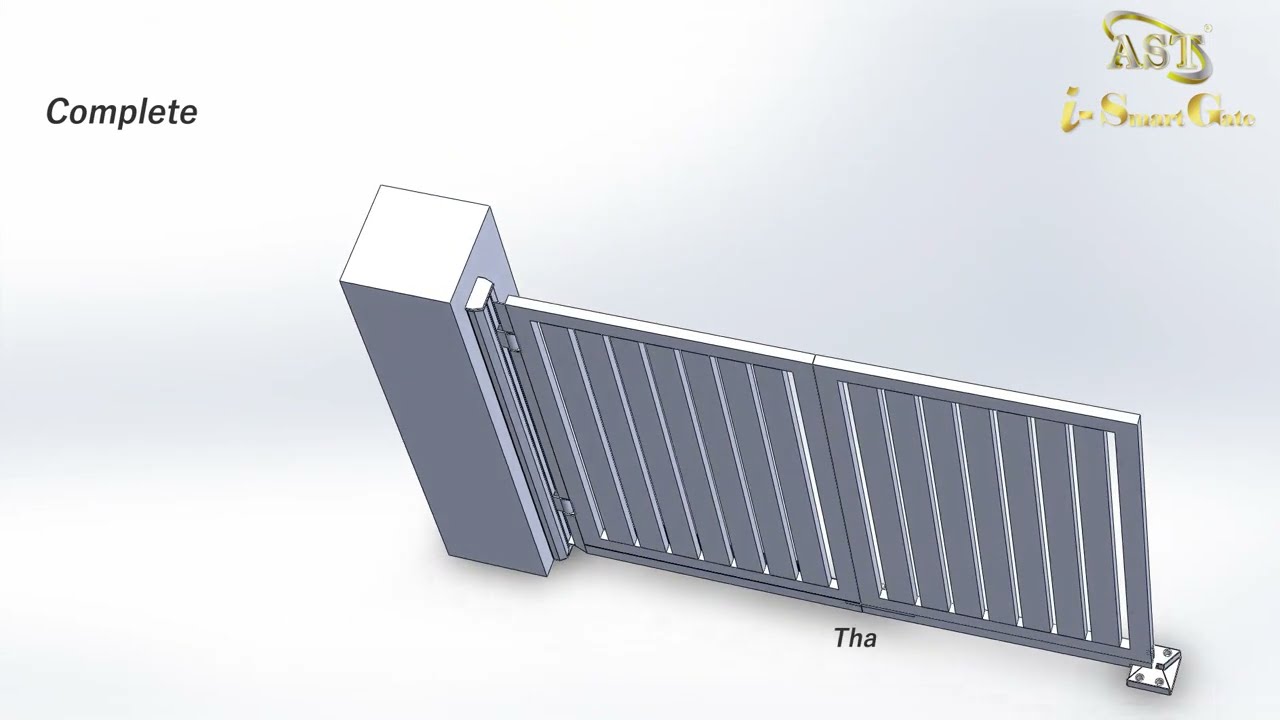 Trackless Folding AST I Smart Gate  installation Video.