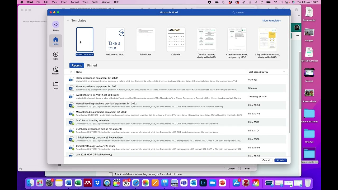 Exporting survey Qs from Microsoft Forms to Word
