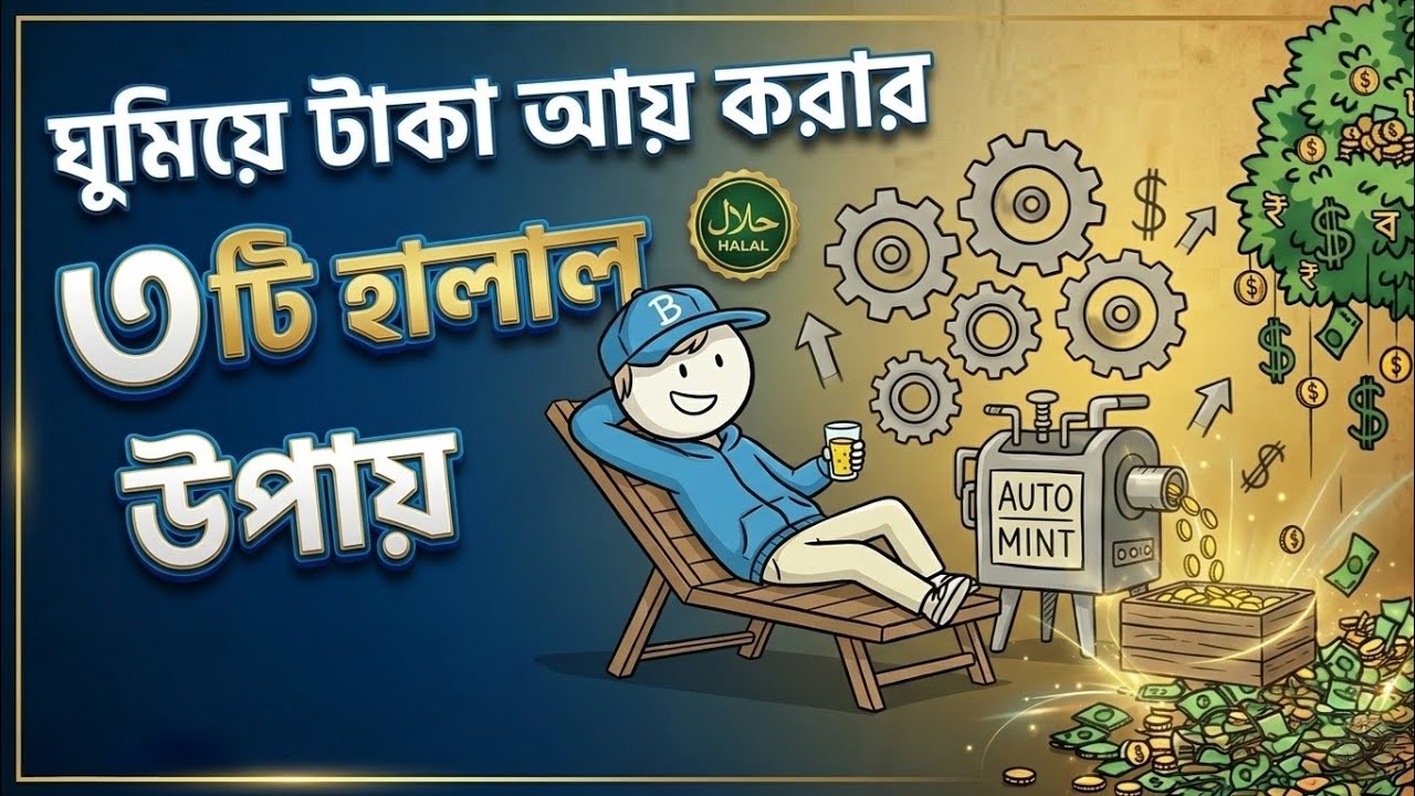ঘুমানোর সময়ও টাকা আসবে! মাত্র ১০ হাজার টাকায় ৩টি হালাল প্যাসিভ ইনকাম | Passive Income Ideas