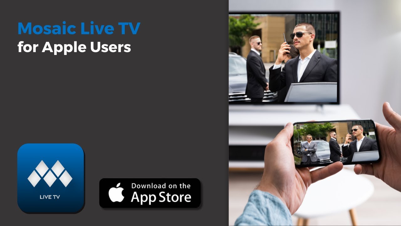 How to install the Mosaic Live TV App (Apple)
