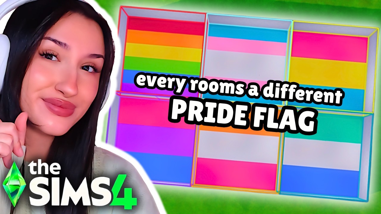 В каждой комнате свой флаг гордости в The Sims 4