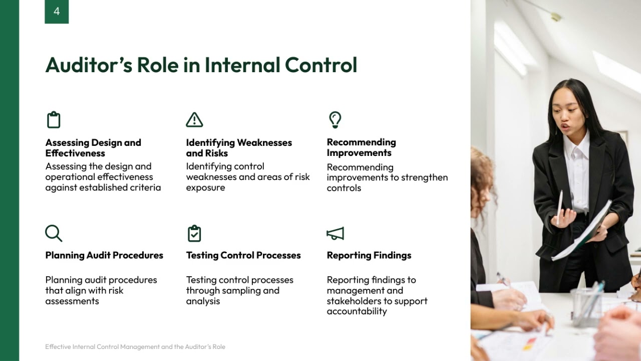 Internal Control Management and Auditor’s Role