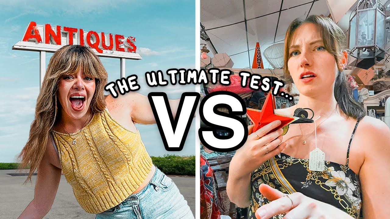 we competed to see who's better at thrifting