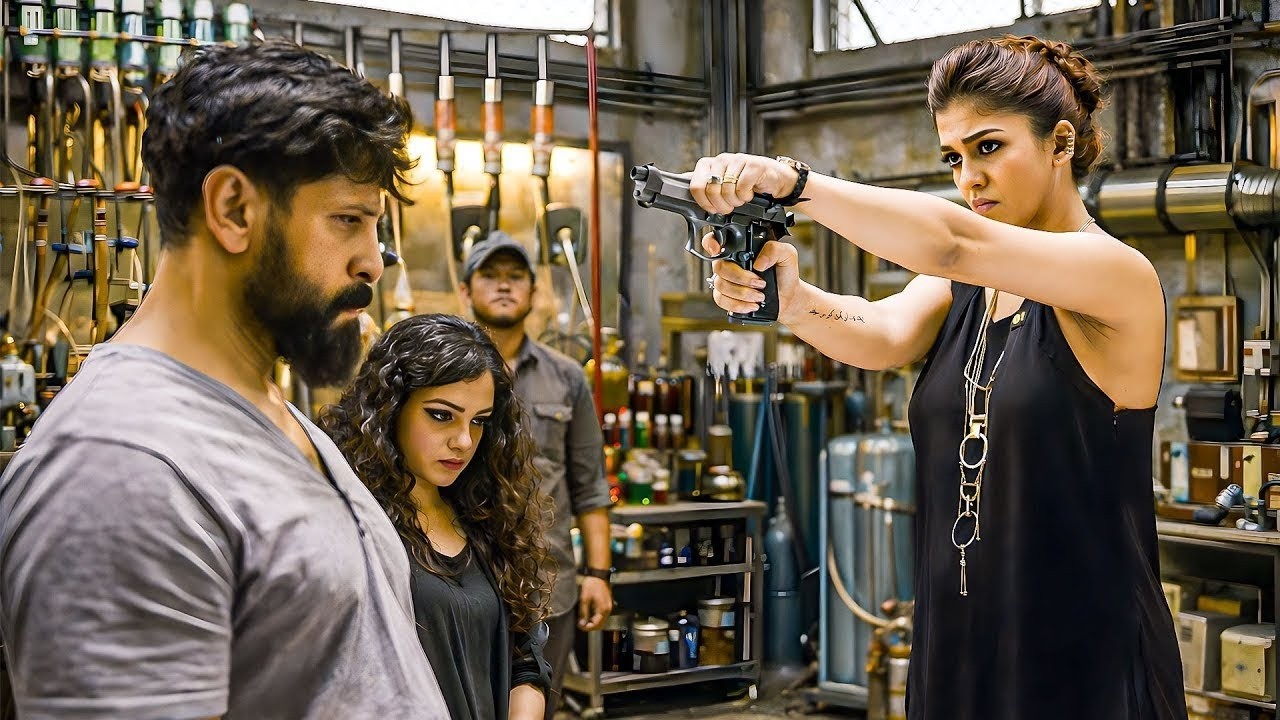 Nayanthara के हाथ में बंदूक, क्या Vikram की कहानी खत्म | International Rowdy Action Scene