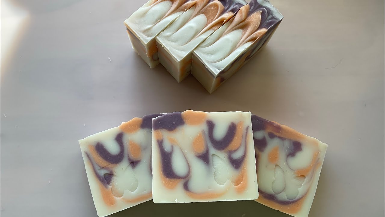 Taking you through my soaping process with Valentine Soap ♥️ BlackBerry & Orange! 🦋