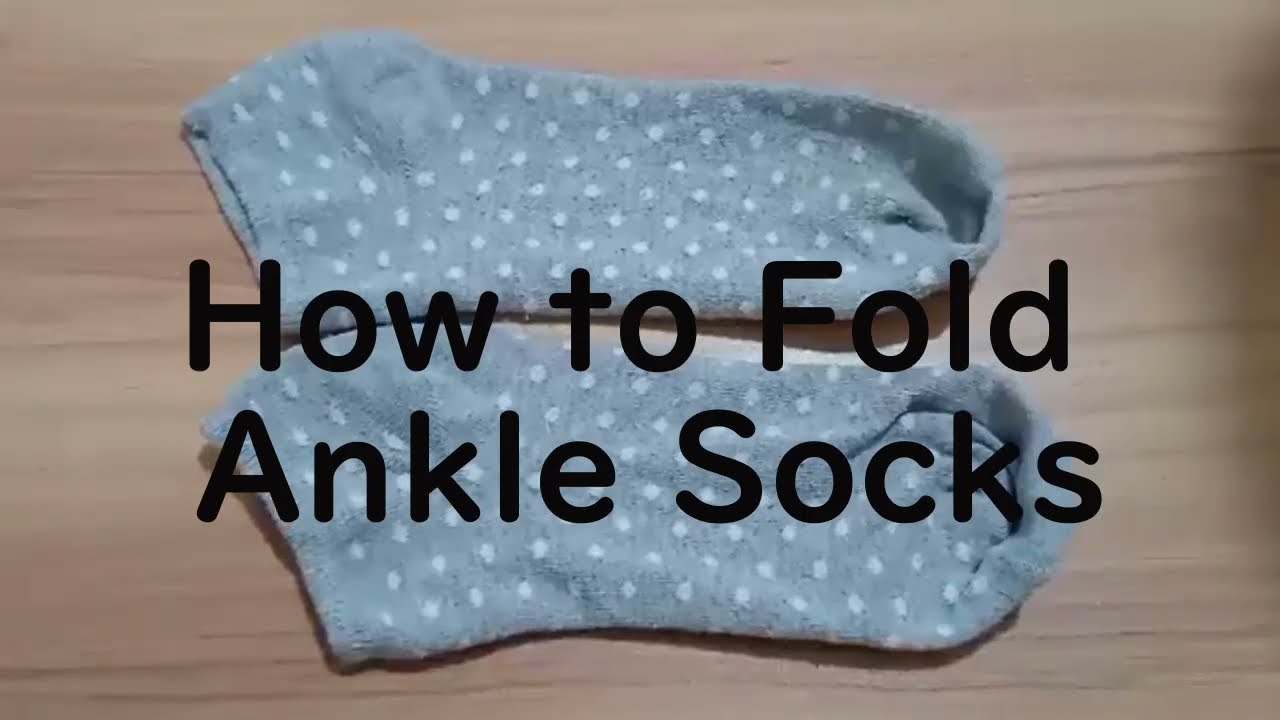 How to Fold Ankle Socks