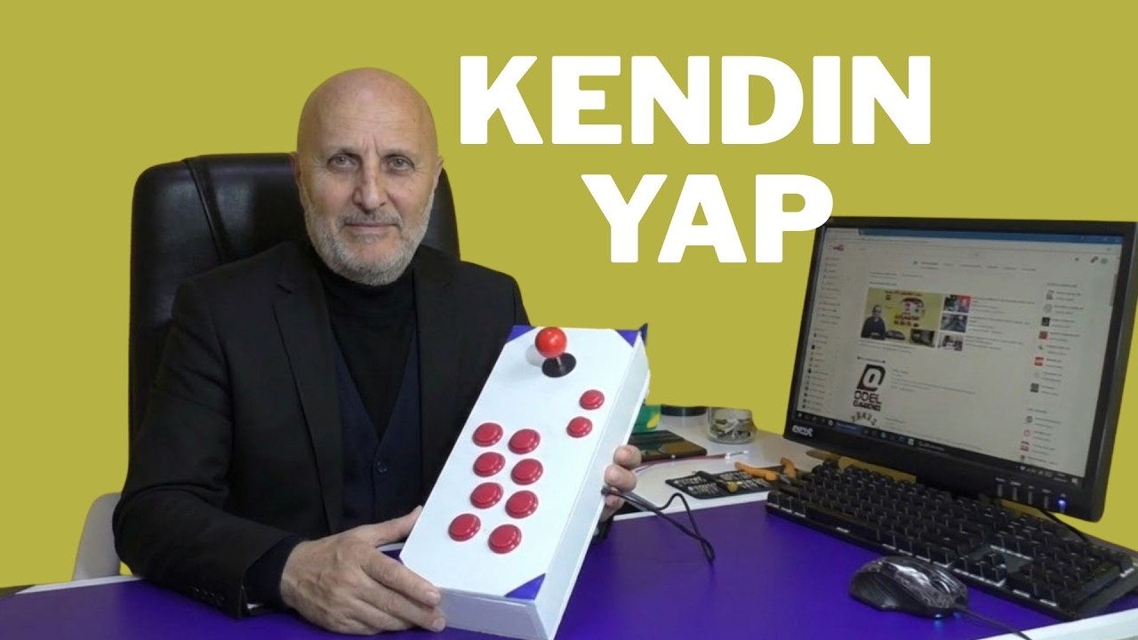 USB Destekli Joystick Yapalım | Game DIY Arcade Set Kits | #işbirliği