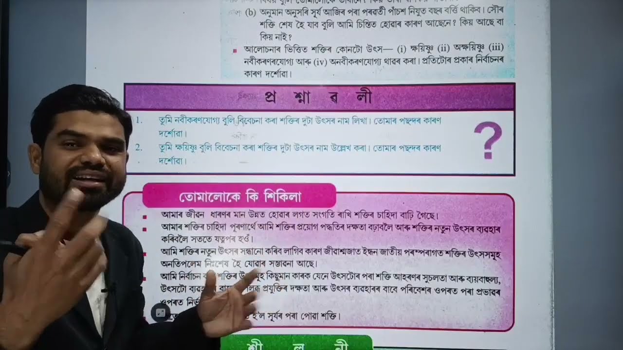 Sources of Energy ll full chapter ll Class 10 Science ll Assamese medium ll By Saikhul Sir