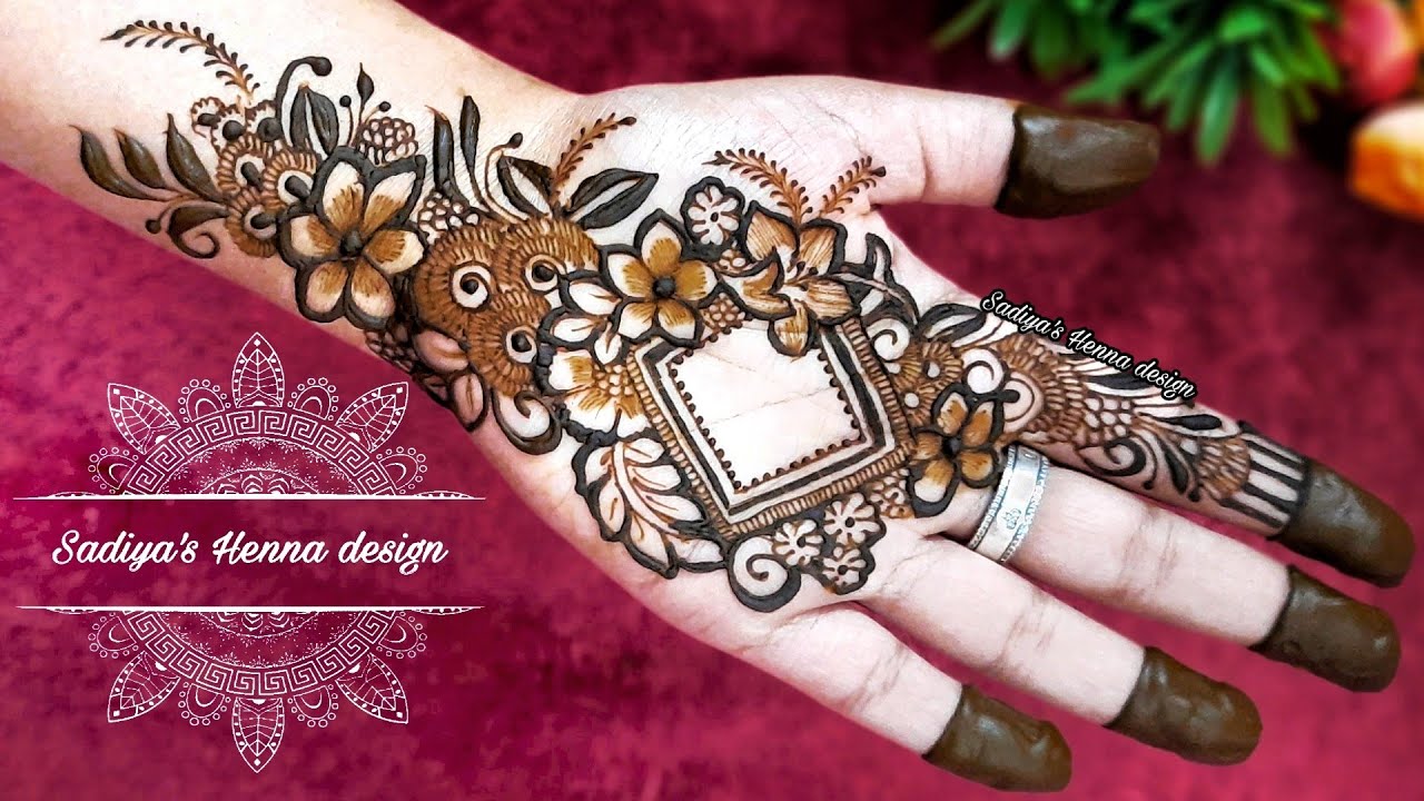 Easy front hand mehndi design 2021 | easy and simple mehndi design | floral mehndi design