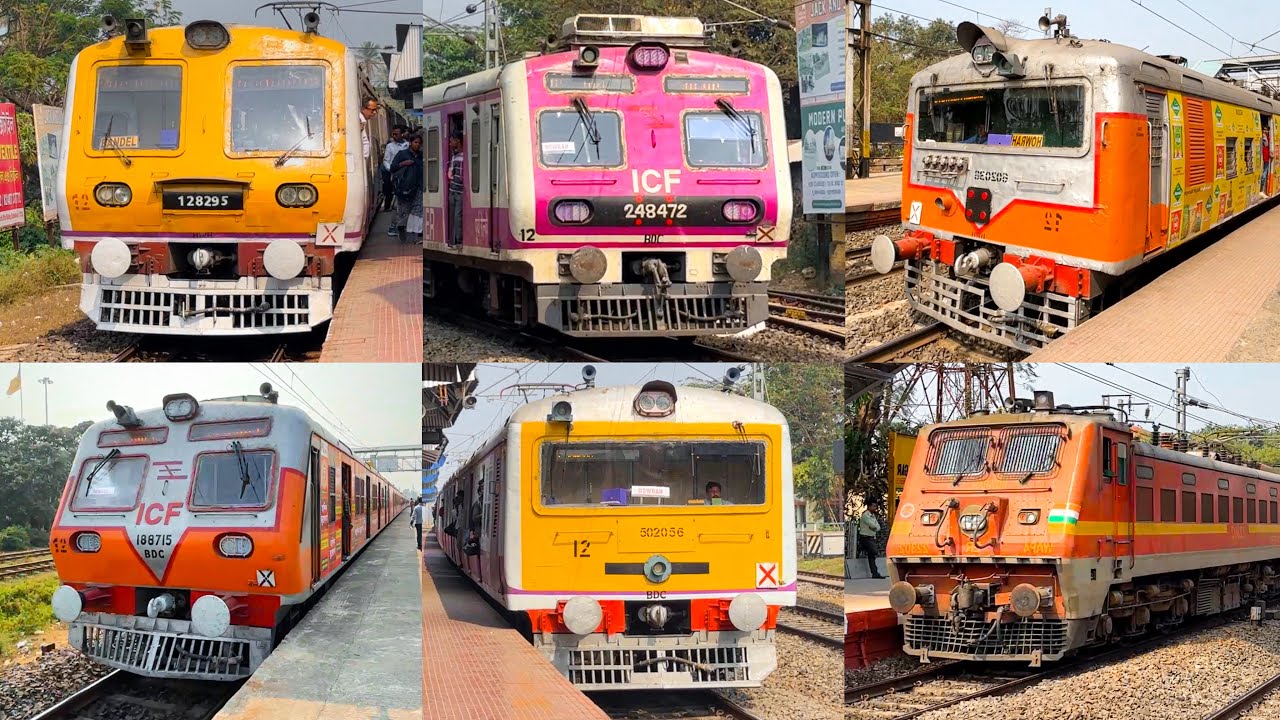 [10 in 1] Different Model Indian EMU Local Trains and High Speed Express Trains in Action