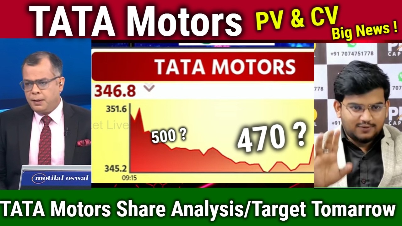 TATA Motors share news today,TMCV or TMPV कोनसा खरीदें ?,tata motor PV Share Analysis,Target 2030