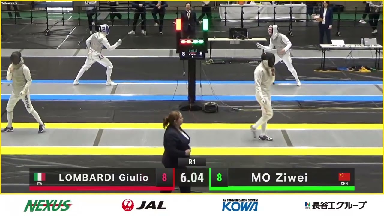 Tokyo World Cup 2024 SMF - L32 - Giulio Lombardi ITA v Mo Ziwei CHN