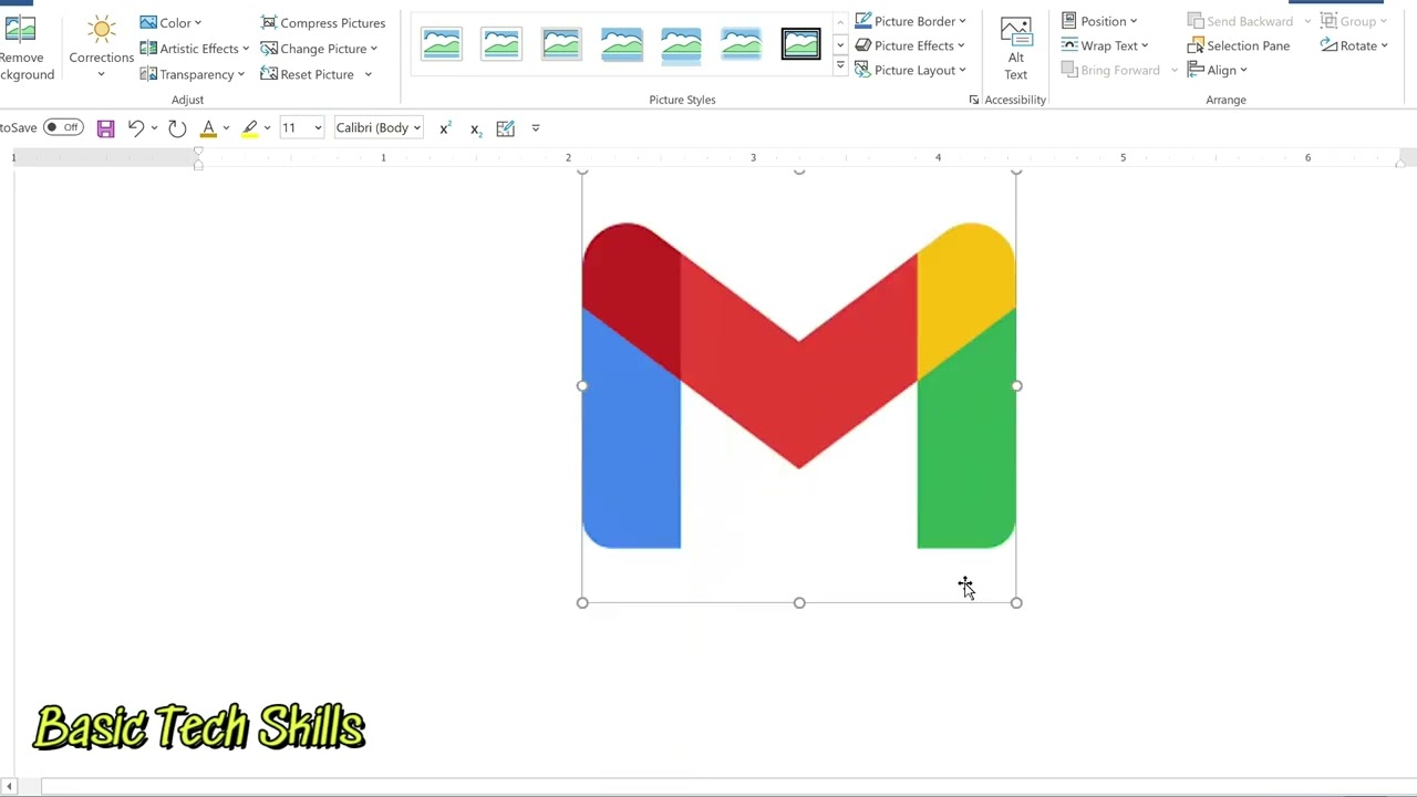 How to insert Gmail Symbol in Word