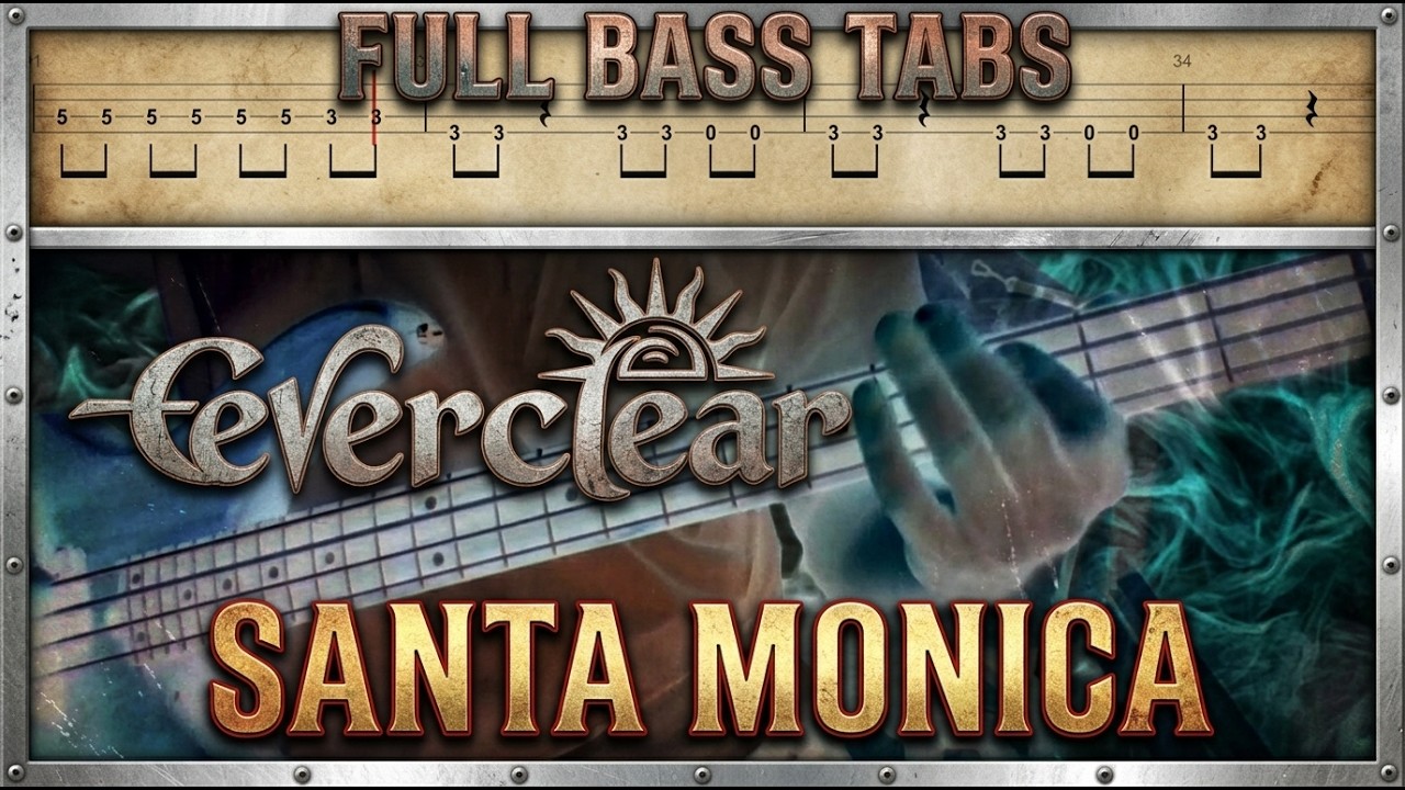 Santa Monica by Everclear - Bass Cover with Tabs Play-Along