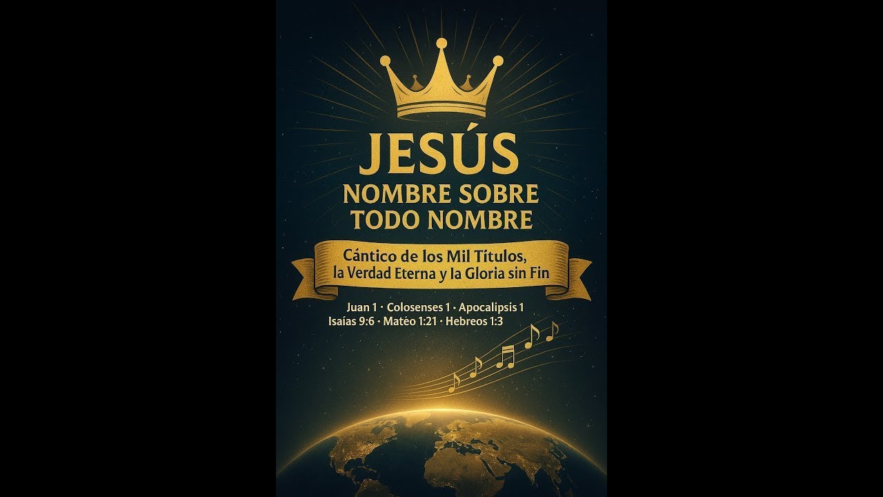 🎵 JESÚS NOMBRE SOBRE TODO NOMBRE Cántico de los Mil Títulos, la Verdad Eterna y la Gloria sin Fin �