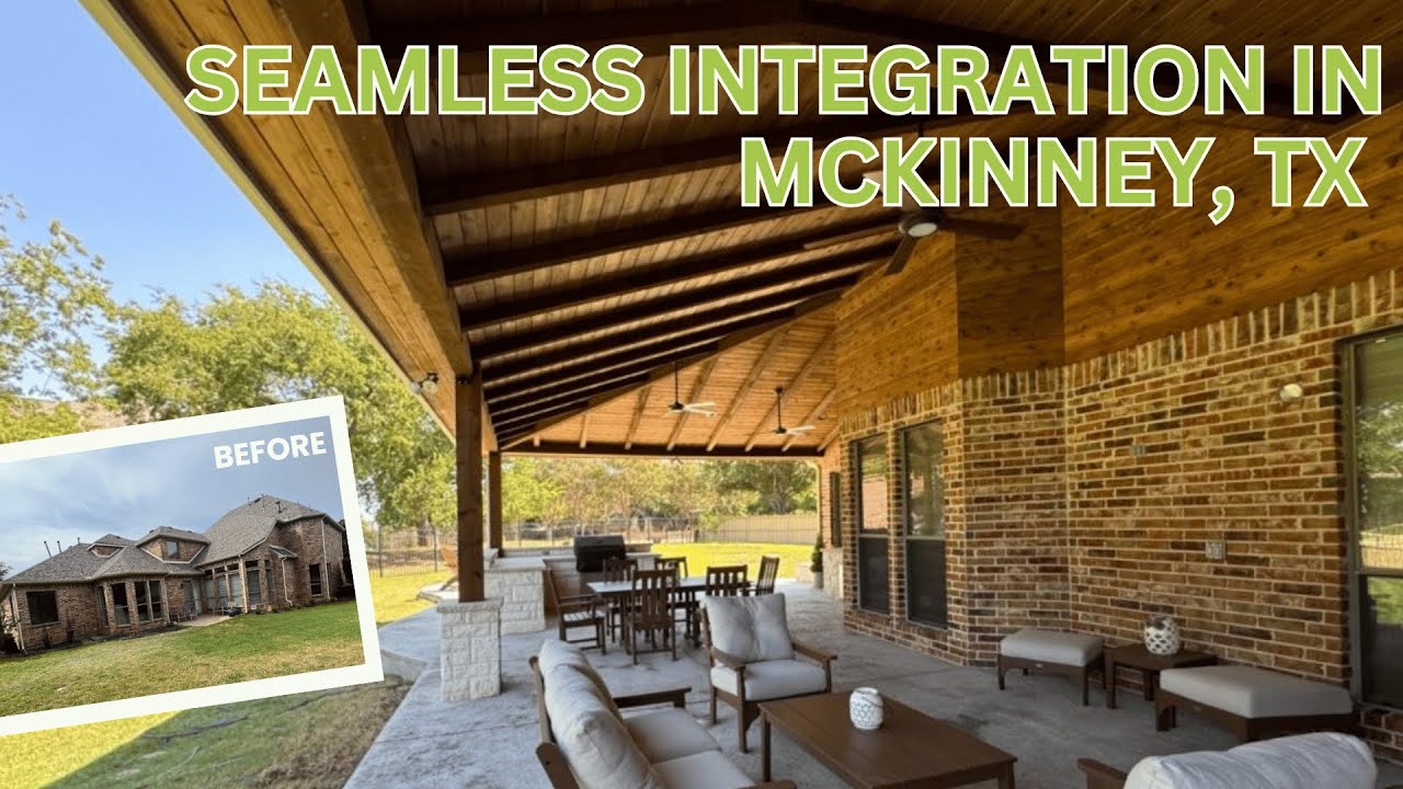 Seamless patio integration in McKinney, TX!