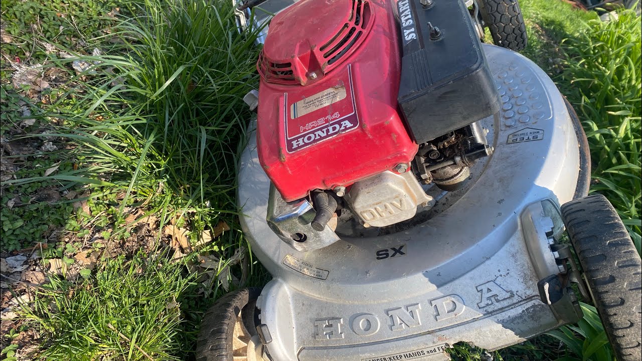 Carb clean Honda HR214 Lawn Push Mower Carburetor Service Will it RUN?