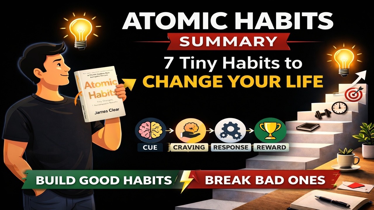 Atomic Habits Summary (James Clear): 7 Powerful Lessons to Change Your Life