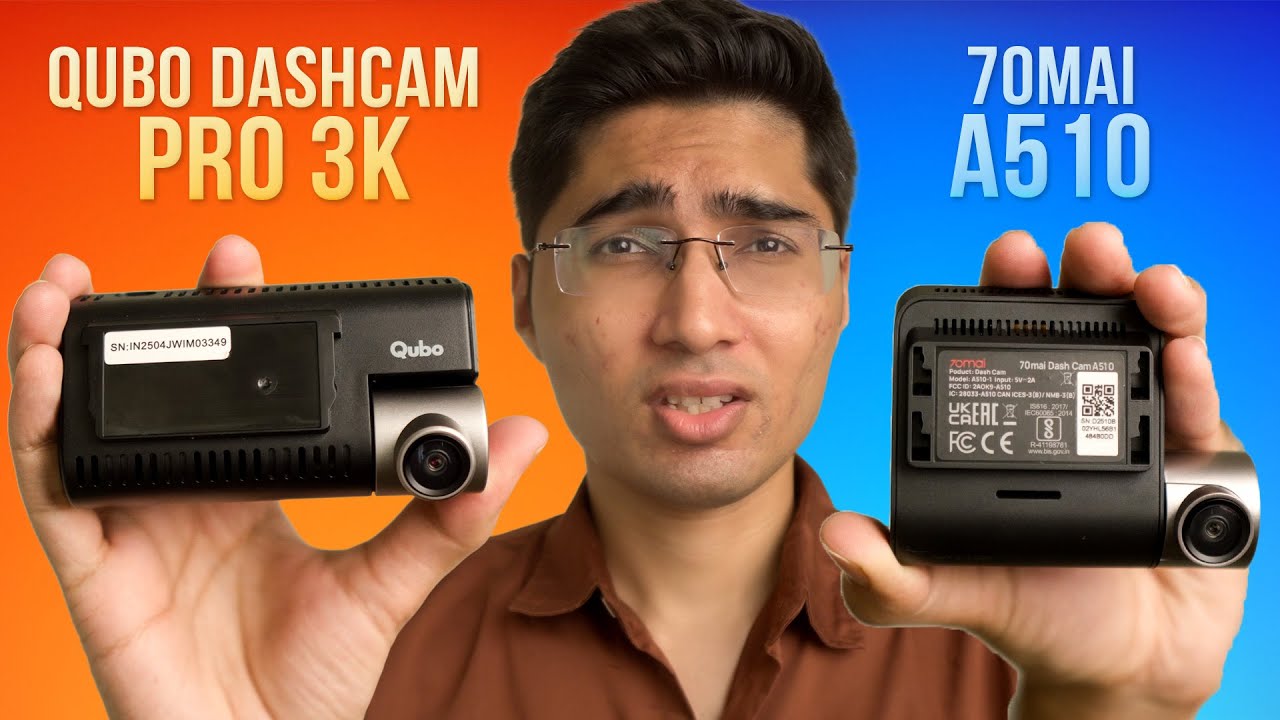 Best Dashcam Under ₹15000? Qubo Dashcam Pro 3K vs 70Mai A510
