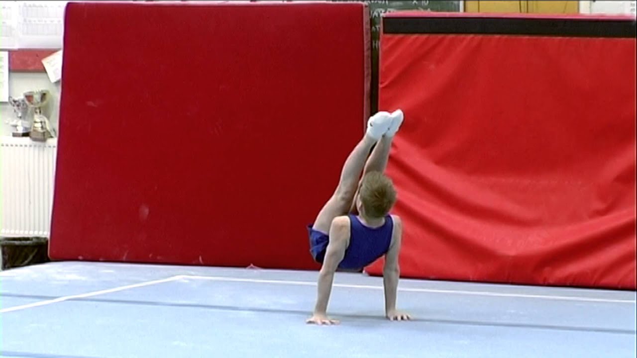 Robert Kirmes, U14, FX, PM-Katsastus, Jyv&auml;skyl&auml; 5.4.2014, Artistic Gymnastics