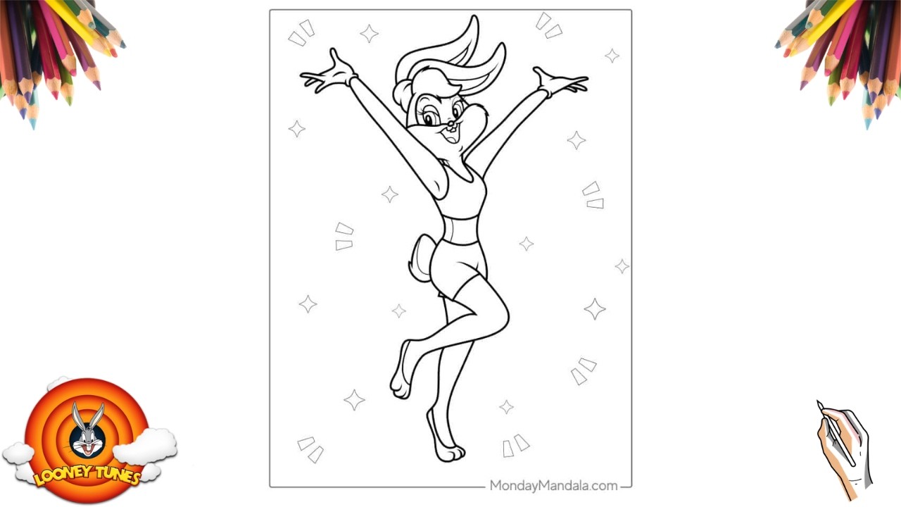 Aprenda a Desenhar Lola Bunny F&aacute;cil! 🐰 Tutorial Looney Tunes Passo a Passo
