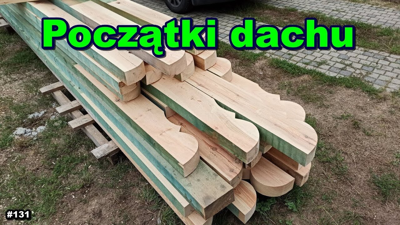 PŁATWIE DACHOWE, HEBLOWANIE MALOWANIE.  Remont Starego Domu, Vlog z BUDOWY #131