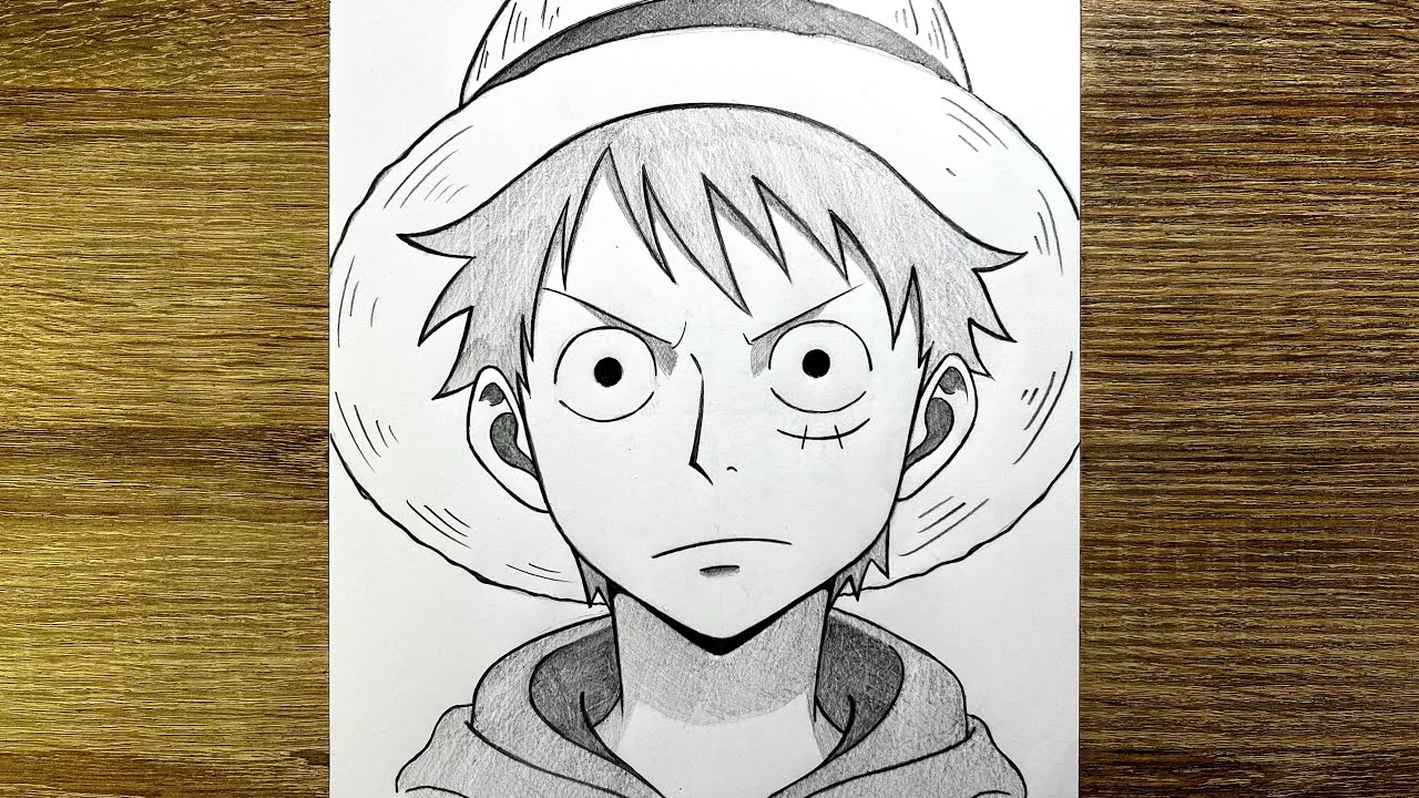 Comment dessiner Luffy au chapeau de paille | Comment dessiner Luffy de One Piece étape par étape