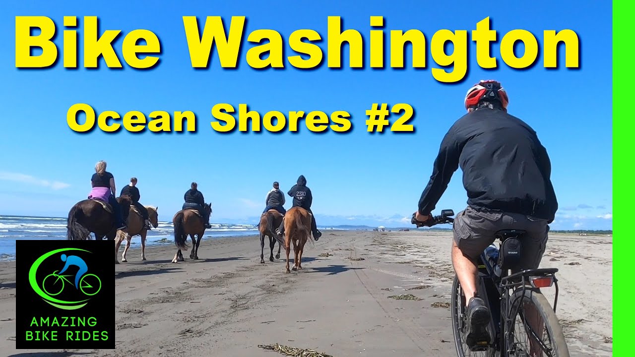 20 Minute Virtual Bike Ride | Ocean Shores #2 | Washington Coast | Cycling Workout | Travel Video