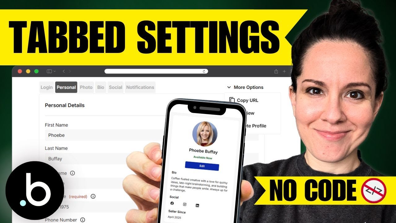 How to Build a User Profile in Bubble (Get the Template)