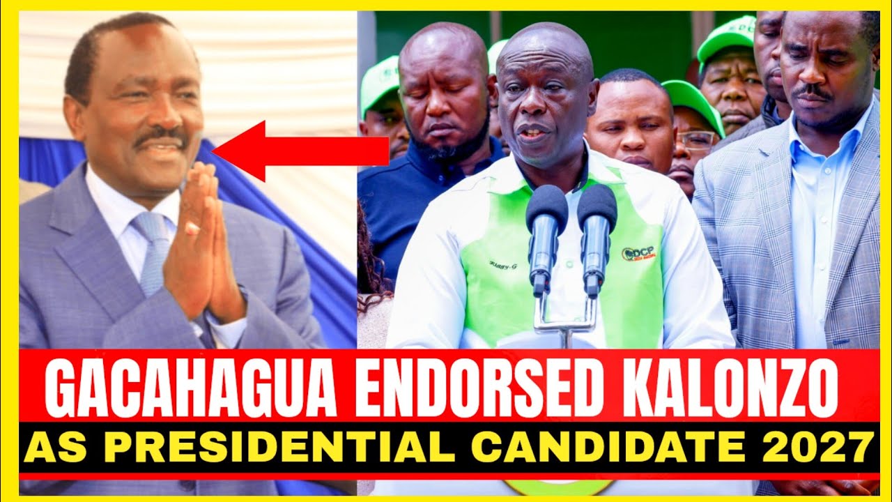 GACHAGUA ENDORSED KALONZO MUSYAKA AS PRESIDENTIAL CANDIDATE 2027