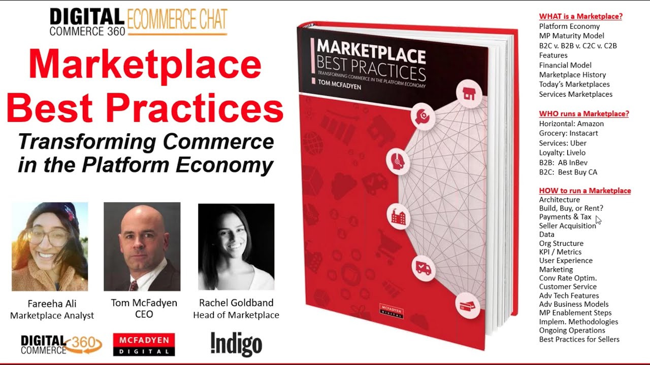 Marketplace Best Practices Book Launch Virtual Event
