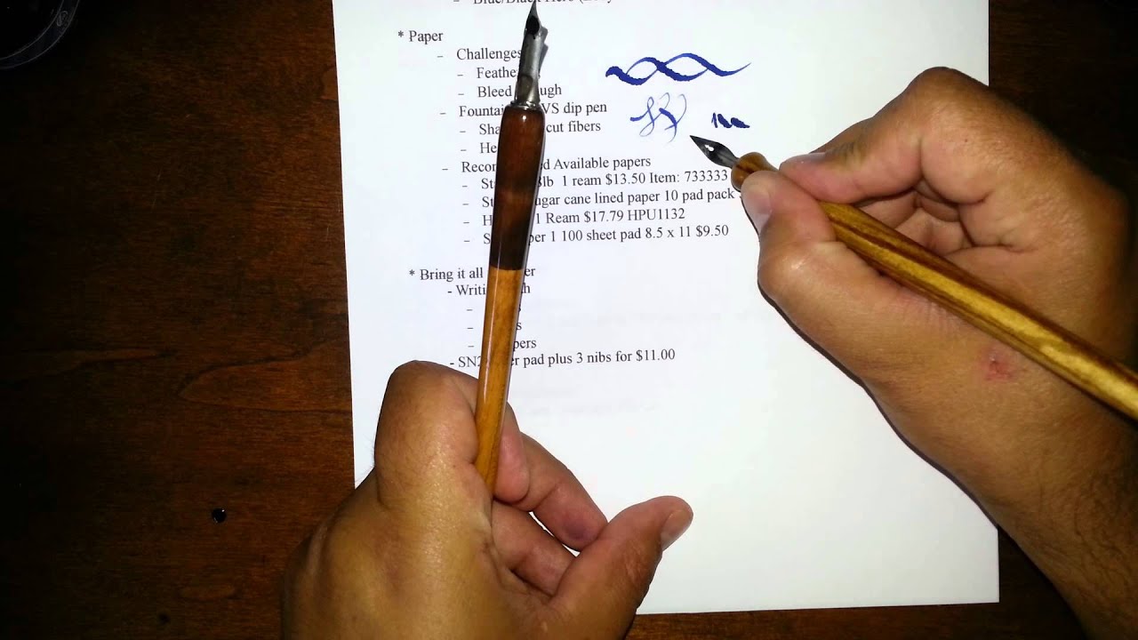 A Detailed Introduction to Using Dip Pens
