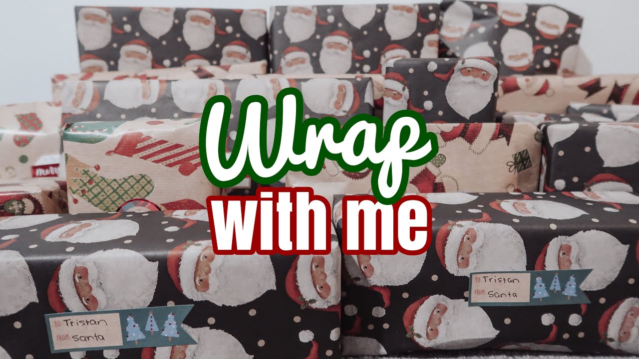 WRAP WITH ME CHRISTMAS 2021 | WRAP PRESENTS WITH ME | WRAPPING PRESENTS