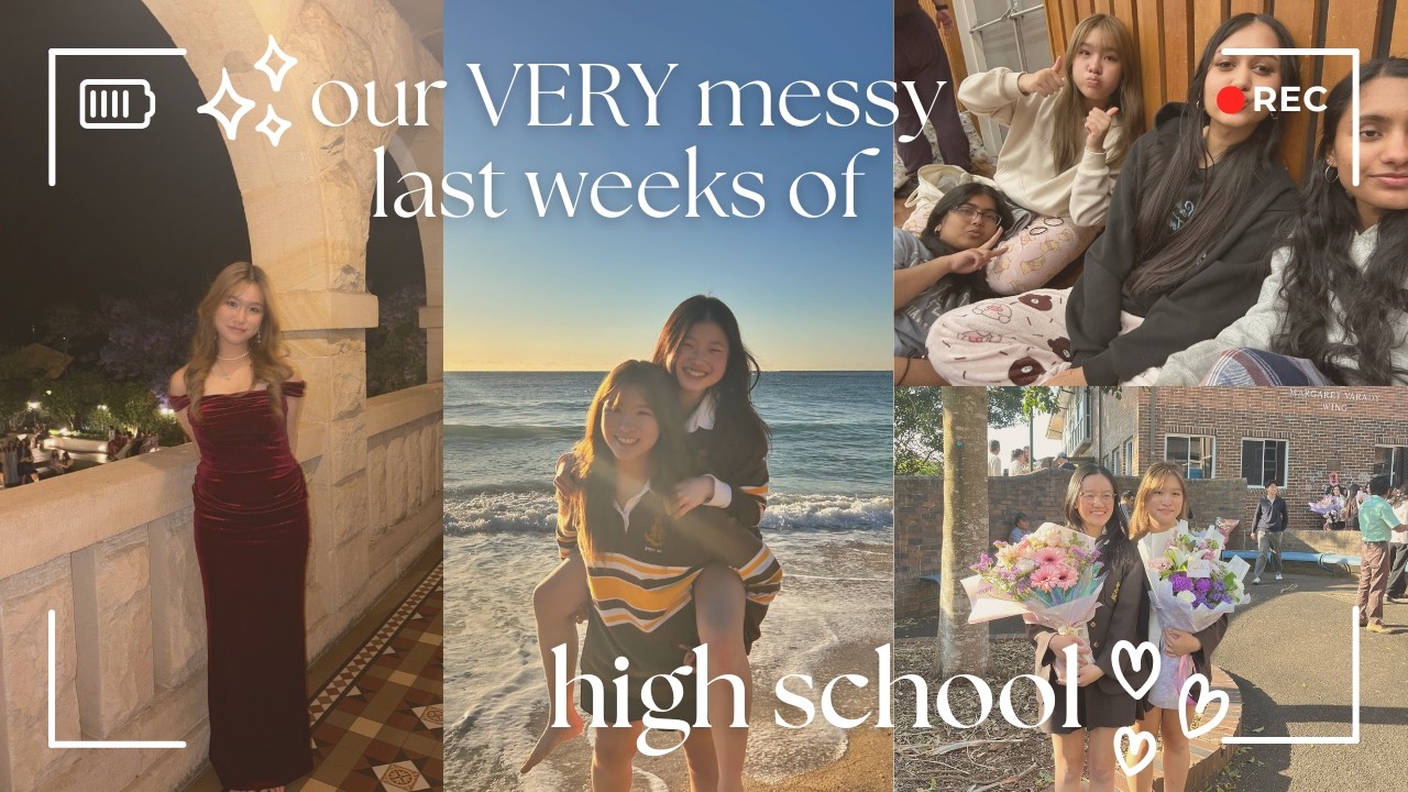 our VERY messy last weeks of high school ˚ʚ♡ɞ˚